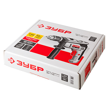 Дрель сетевая ударная Зубр ДУ-710 ЭРМ2 710 Вт ключевой патрон