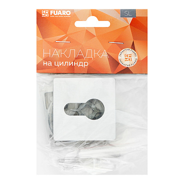Ключевина Fuaro ET тонкая квадратная розетка сатинированный хром