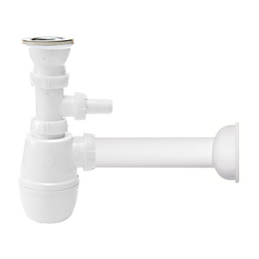 Сифон для раковины Wirquin Минор 1 1/4х40 мм с выпуском 40 мм с соединением 40 мм белый (30987190)