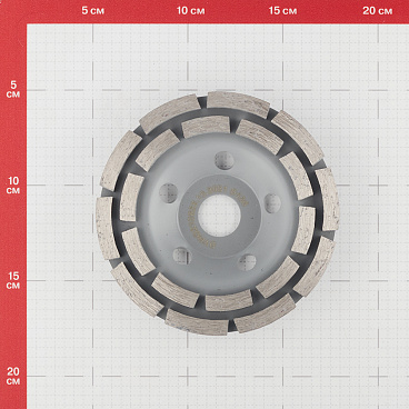 Чашка алмазная по бетону 125х22,2 мм двухрядная