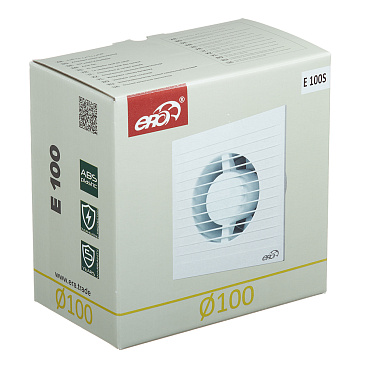 Вентилятор осевой Era Е с антимоскитной сеткой 160х160 мм d100 мм белый