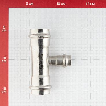 Тройник Valtec (VTi.931.I.281528) 28 х 15 х 28 мм нержавеющая сталь