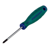 Отвертка крестовая PH1 80 мм Jonnesway Anti-slip grip (D71P180)