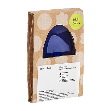 Мыльница для ванной Moroshka Bright Colors настольная стекло синяя (917-311-03)