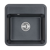Мойка для кухни Granula Standart 50х50х21 см врезная кварц графит