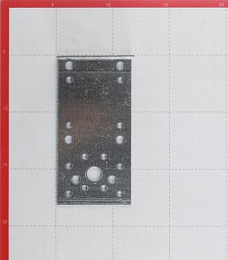 Уголок крепежный оцинкованный 50х130х65х2 мм