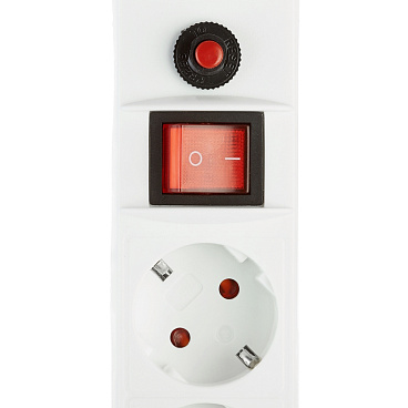 Сетевой фильтр UNIVersal 6 розеток 5 м 10 А 2,2 кВт белый (967U-3005)