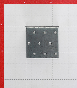 Уголок соединительный оцинкованный 60х60х60х2 мм