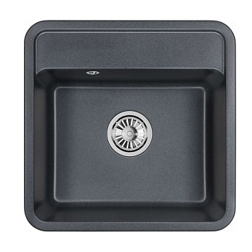 Мойка для кухни Granula Standart 50х50х21 см врезная кварц графит