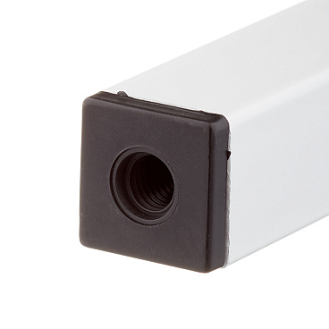 Ножка мебельная стальная 25х25х200 мм белая (1 шт.)