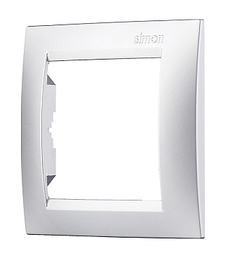 Рамка Simon 15 одноместная алюминий (1500610-033)
