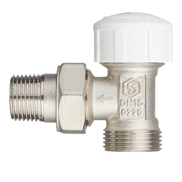 Клапан термостатический угловой Stout 1/2 ВР(г) х 3/4 НР(ш) для радиатора под евроконус (SVT-0002-100015)