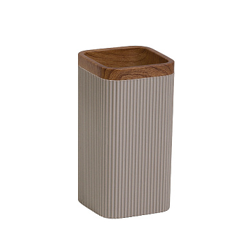 Стакан для ванной Fixsen Fog Latte настольный пластик бежевый (FX-471-3)