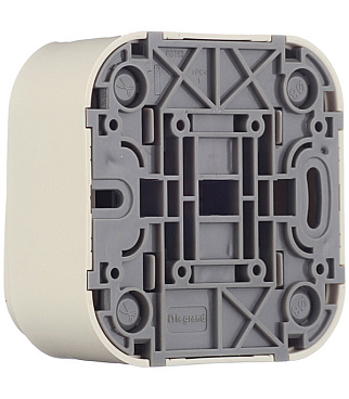 Выключатель Legrand Quteo двухклавишный накладной слоновая кость (782232)