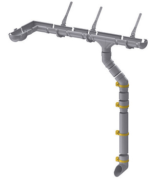 Хомут трубы Docke Lux пластиковый d100 мм пломбир RAL 9003