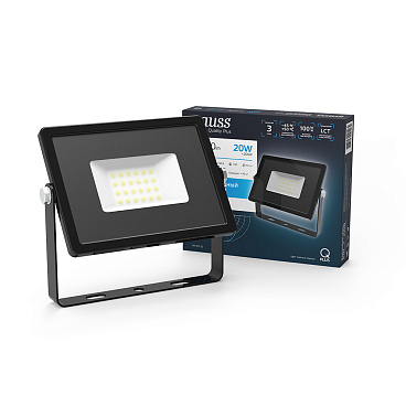 Прожектор светодиодный Gauss Qplus ДО-20 6500К 20 Вт IP65 черный