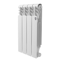 Радиатор алюминиевый Royal Thermo Revolution A 500 мм 4 секции 1" боковое подключение белый