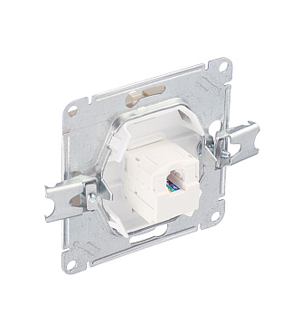 Розетка компьютерная Systeme Electric Glossa встраиваемая титан RJ45 (GSL000481K)