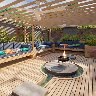 Искусственный камень White Hills Фьорд Лэнд темно-коричневый (24 шт.=0,8 кв.м)