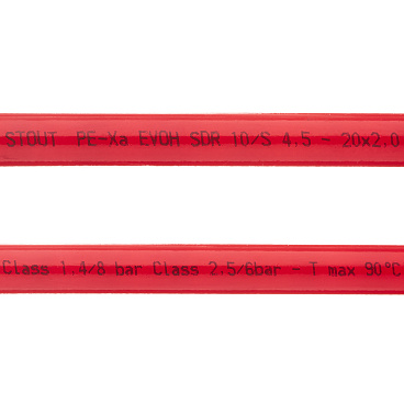 Труба для теплого пола PE-Xa Stout 20х2 мм из сшитого полиэтилена PN10 (500 м) (SPX-0002-502020)