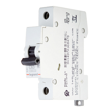 Автоматический выключатель модульный Legrand RX3 1P 63А тип C 4,5 кА 230/400 В (419670)