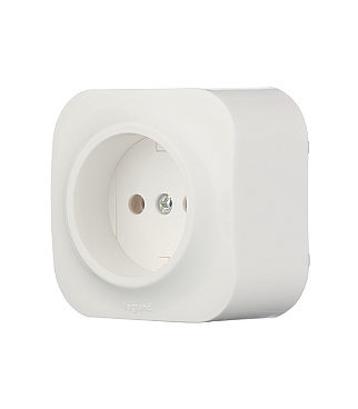 Розетка Legrand Quteo накладная белая (782210)
