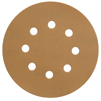 Диск шлифовальный Sunmight Gold d125 мм P500 на липучку бумажная основа (5 шт.)