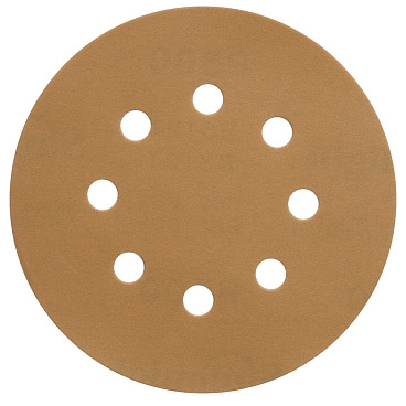 Диск шлифовальный Sunmight Gold d125 мм P500 на липучку бумажная основа (5 шт.)