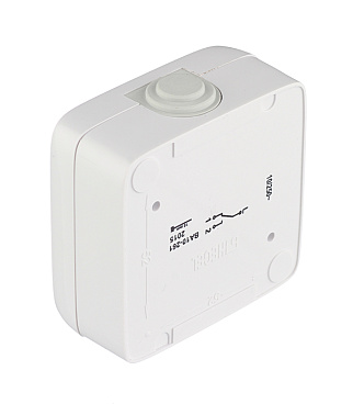 Переключатель Hegel Alfa одноклавишный накладной белый (ВА10-261)