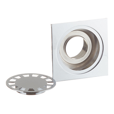 Трап душевой вертикальный Ore D1050V с гидрозатвором 100х100 мм d50 мм цельнометаллический