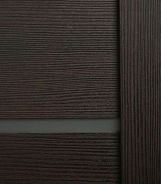 Дверь межкомнатная Vision 900х2000 мм ПВХ венге со стеклом с замком и петлями