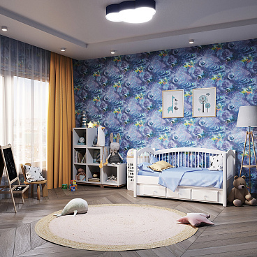 Обои бумажные Саратовские обои Космос С6 Д644-01 (0,53х10 м)