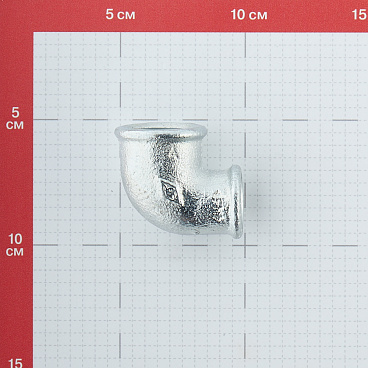 Угол переходный Gebo Platinum (90-22V) 3/4 ВР(г) х 1/2 ВР(г) чугунный оцинкованный