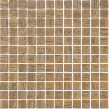 Мозаика Lavelly Smalta светлое дерево стеклянная 311х311х4,9 мм матовая