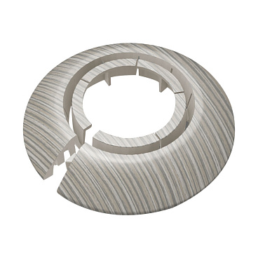 Обвод для труб ПВХ декоративный Идеал 25-34 мм ясень серый (2 шт.)