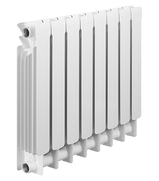Радиатор биметаллический Rifar Base 500 мм 8 секций 1" боковое подключение белый