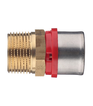 Соединитель прямой Tiemme 32(пресс) х 1 НР(ш)