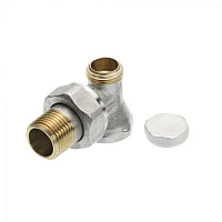 Клапан запорный угловой Тесе 1/2 НР(ш) х 1/2 ВР(г) для радиатора (8740434)