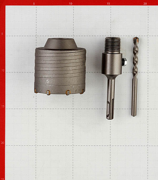 Коронка твердосплавная Практика (035-172) по бетону d68 мм с переходником