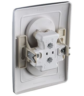 Розетка Systeme Electric Blanca встраиваемая алюминий (BLNRS000023)