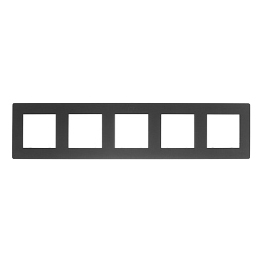 Рамка Simon 24 Harmonie пятиместная графит (2400650-038)