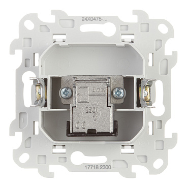 Розетка телевизионная Simon 24 Harmonie встраиваемая белая (2450477-030)