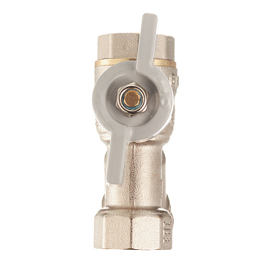 Кран шаровой латунный СТМ 1/2 ВР(г) х 1/2 ВР(г) бабочка с фильтром прямой