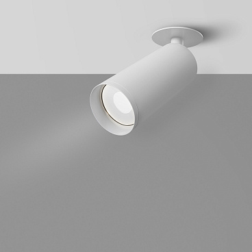 Спот потолочный встраиваемый Maytoni Technical Focus GU10 50 Вт 4 кв.м белый IP20 (C018CL-01W)