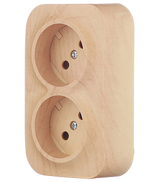 Розетка Legrand Quteo накладная дерево (782281)