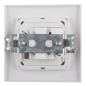 Выключатель Svet одноклавишный встраиваемый белый (0604-00011)