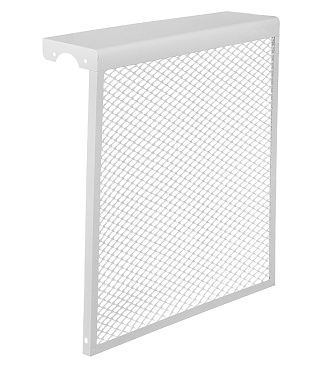 Экран декоративный металлический Evecs ДМЭР 610х590 мм белый 6-ти секционный