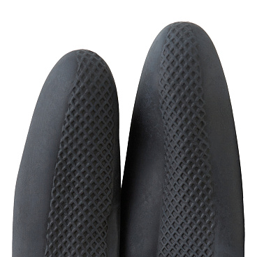 Перчатки резиновые кислотоустойчивые КЩС черные 10 (XL) (1320/1953)