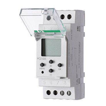 Реле времени модульное F&F PCZ-525 230 В 16 А тип AC/DC 1НО+1НЗ (EA02.002.005)
