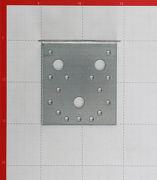 Уголок крепежный оцинкованный 105х105х90х1.8 мм